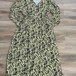 Azul By Moussy Yellow Floral Multi Dress